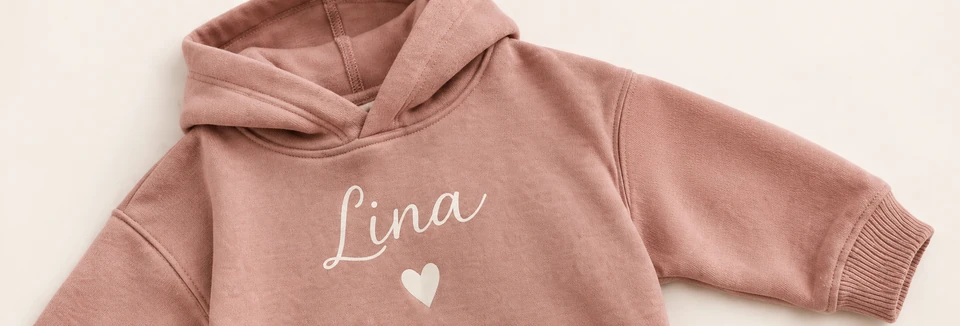 Personalisierter Hoodie mit Wunschnamen Lina